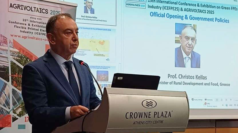 Christos Kellas at AGRIVOLTAICS 2025: Agrivoltaics and Innovation for the Future of Agriculture (in Greek)